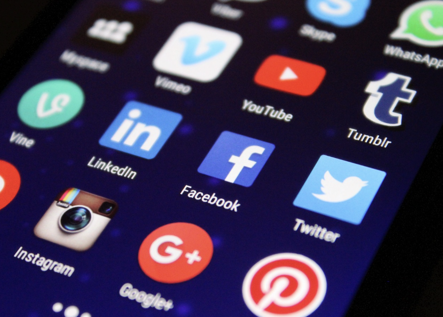 Variedad de redes sociales